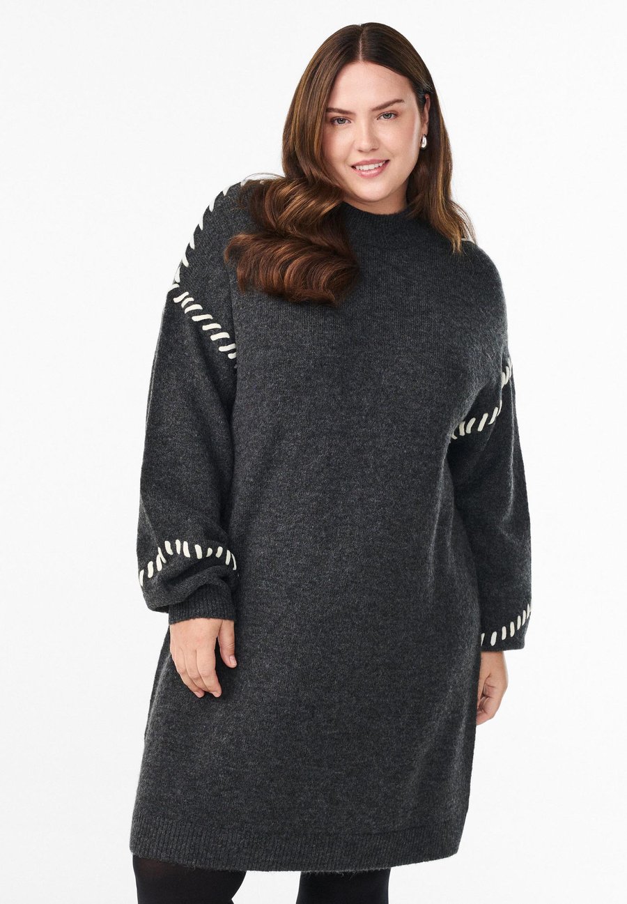 Платье Zizzi Jumper dress, Dark Grey Melange/Grey
Платье Zizzi Jumper dress, Dark Grey Melange/Grey