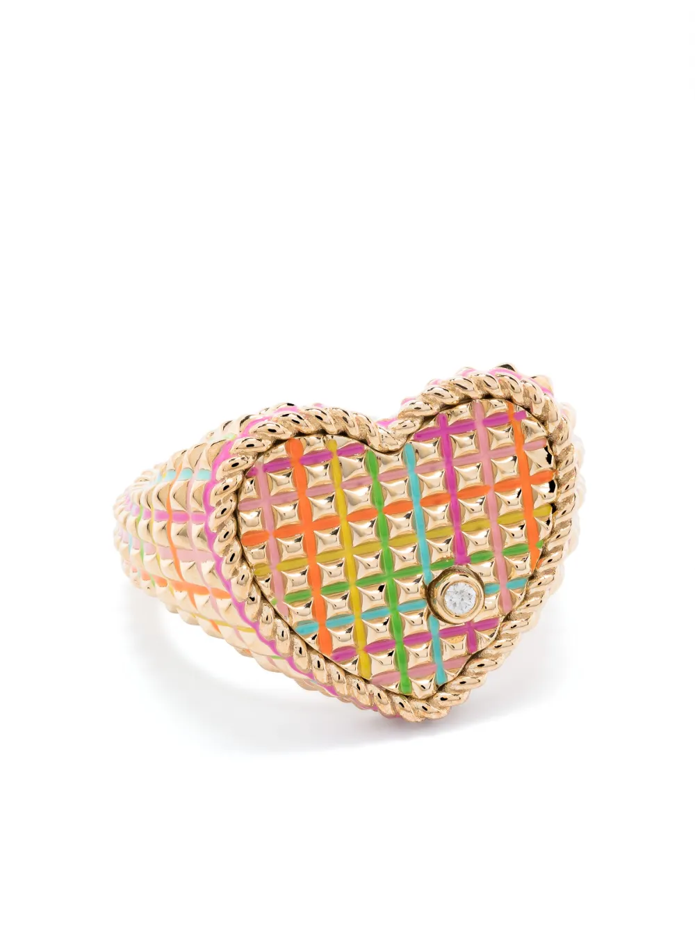 Перстень Chevalière Coeur Picotti Email из желтого золота с бриллиантами Yvonne Léon, золотой
Перстень Chevalière Coeur Picotti Email из желтого золота с бриллиантами Yvonne Léon, золотой