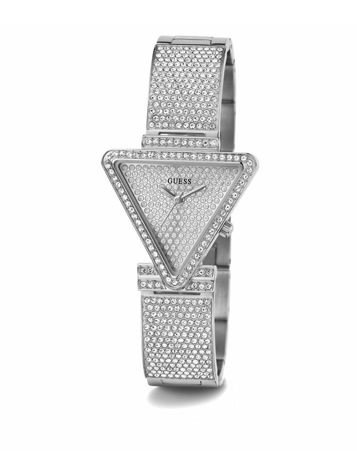 Guess Аналоговые женские часы серебристого цвета
Guess Аналоговые женские часы серебристого цвета