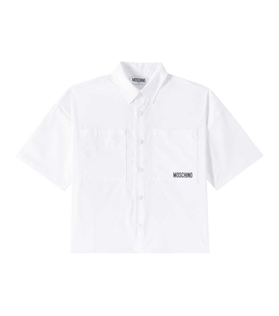 Рубашка из хлопковой смеси Teddy Bear Moschino Kids, Bianco
Рубашка из хлопковой смеси Teddy Bear Moschino Kids, Bianco