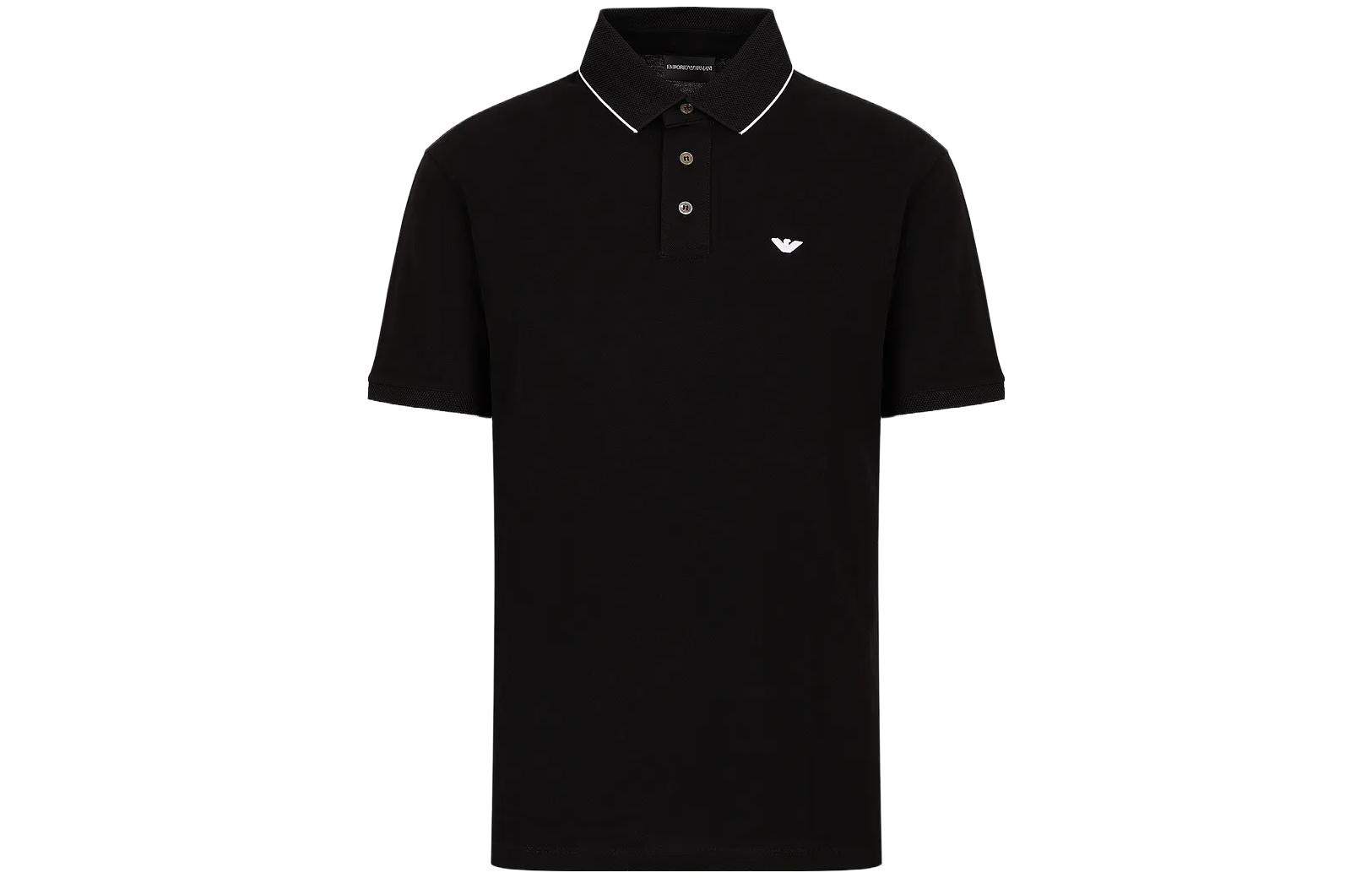 Футболка поло мужская черная SS23 EMPORIO ARMANI 
Футболка поло мужская черная SS23 EMPORIO ARMANI