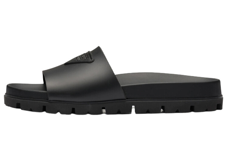 Резиновые шлепанцы Prada черные (мужские) 
Резиновые шлепанцы Prada черные (мужские)