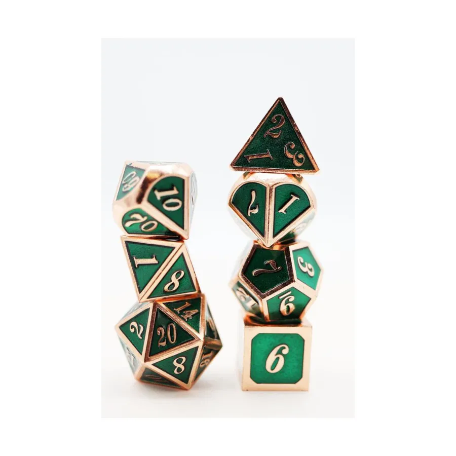 Поликомплект — изумруд с медью (7), Dice Sets - Metal (Foam Brain Games)
Поликомплект — изумруд с медью (7), Dice Sets - Metal (Foam Brain Games)