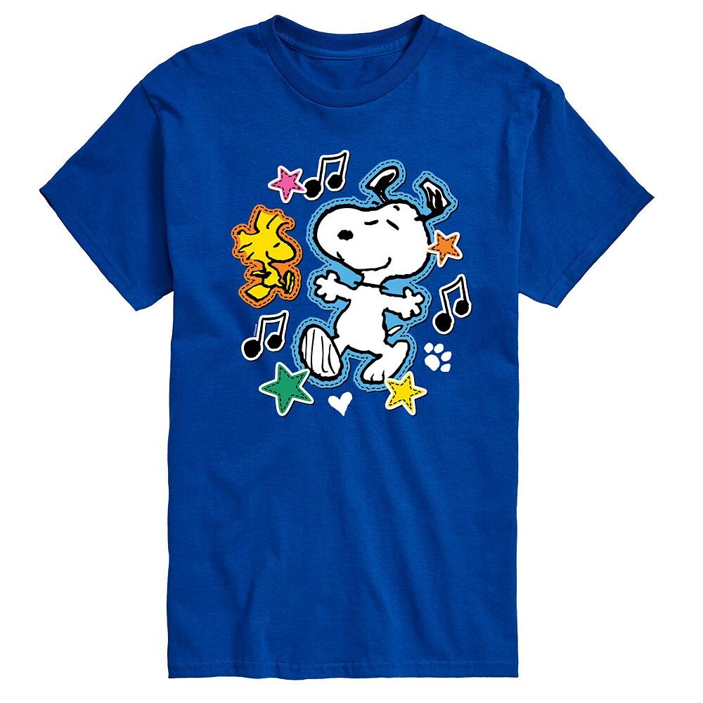 Мужская футболка с рисунком Peanuts Snoopy Woodstock Licensed Character, синий
Мужская футболка с рисунком Peanuts Snoopy Woodstock Licensed Character, синий