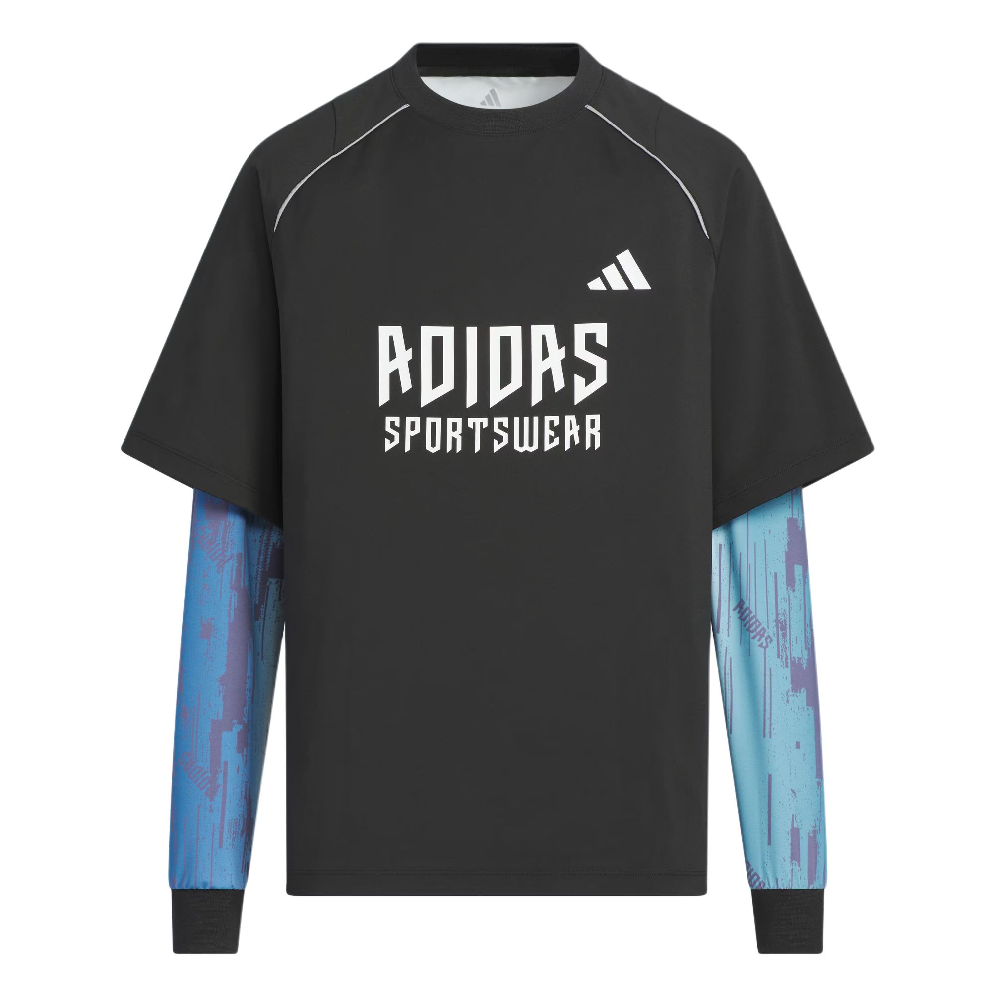 Спортивная футболка SS25 2 в 1 лонгслив Kids' Adidas, черный
Спортивная футболка SS25 2 в 1 лонгслив Kids' Adidas, черный