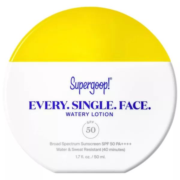 Каждое. отдельное. лицо. водянистый лосьон солнцезащитный крем spf 50 Supergoop!
Каждое. отдельное. лицо. водянистый лосьон солнцезащитный крем spf 50 Supergoop!