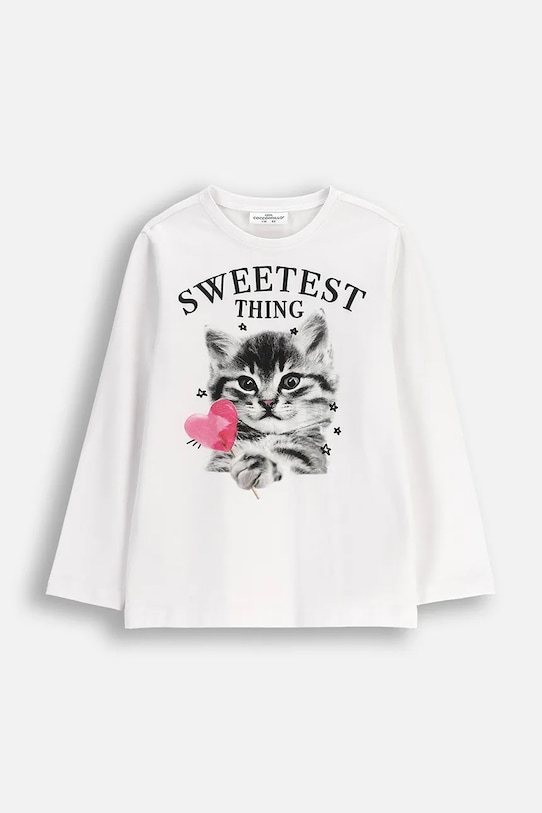 Детский лонгслив с хлопком Coccodrillo, белый
Детский лонгслив с хлопком Coccodrillo, белый