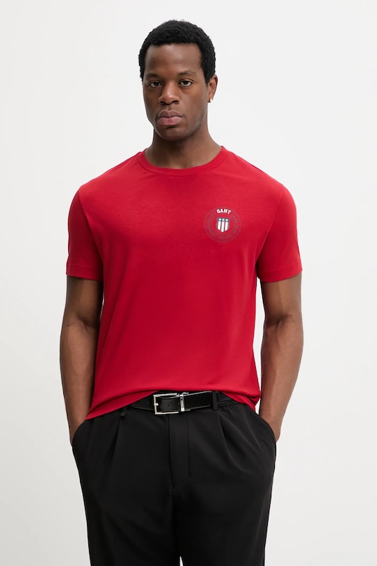 Хлопковая футболка Gant, красный
Хлопковая футболка Gant, красный