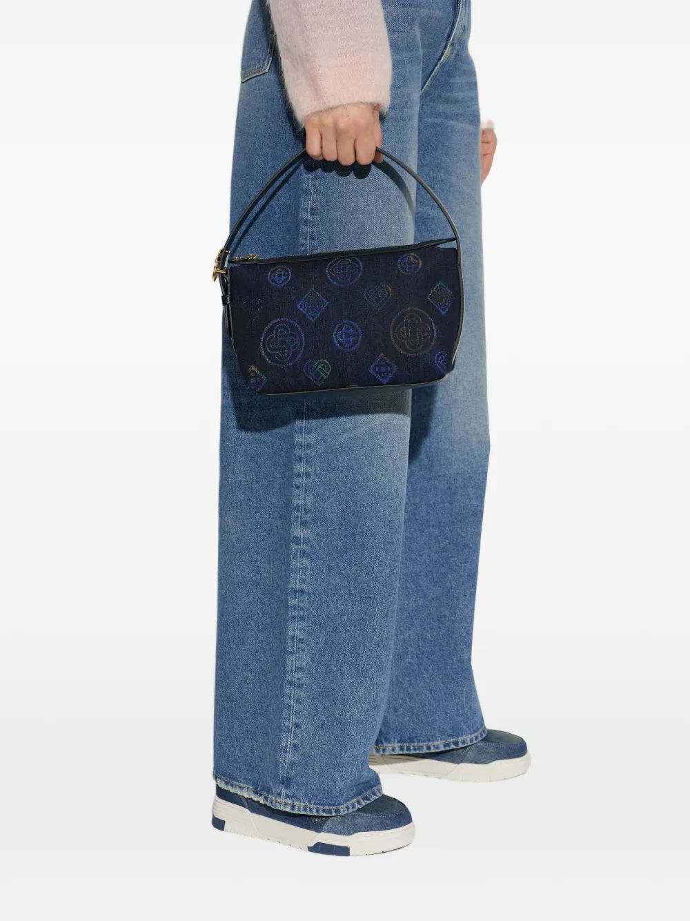 Сумка-тоут с монограммным узором Casablanca, синий
Сумка-тоут с монограммным узором Casablanca, синий