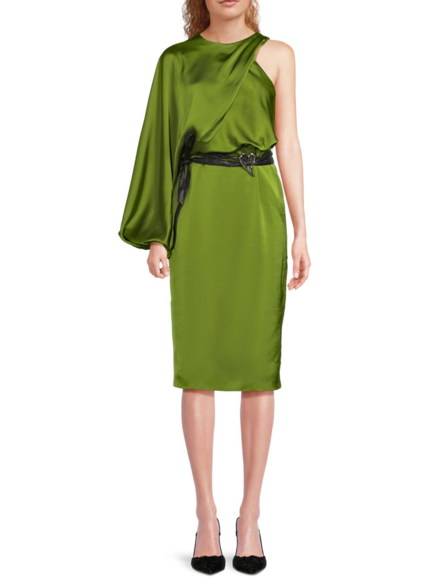 Платье-миди Christa Satin с поясом Halston, зеленый
Платье-миди Christa Satin с поясом Halston, зеленый