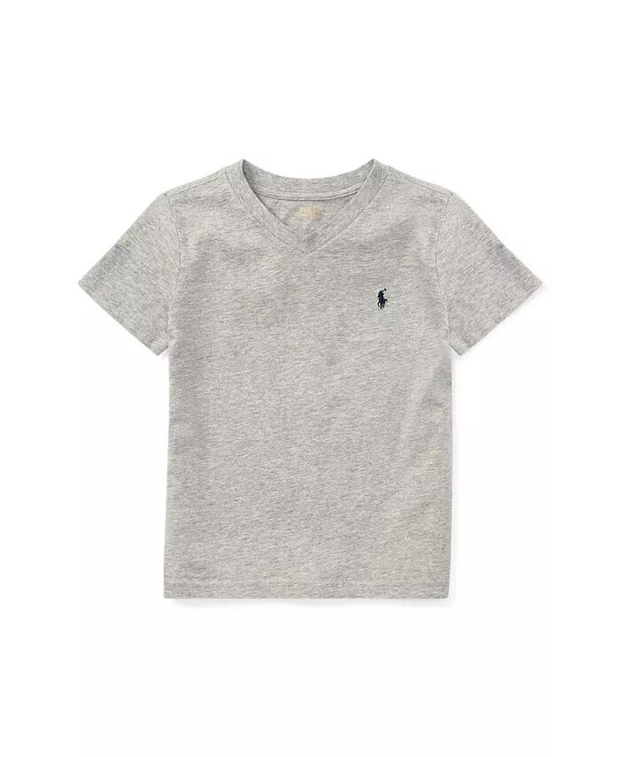 Футболка из хлопкового джерси с v-образным вырезом для малышей и маленьких мальчиков Polo Ralph Lauren, серый
Футболка из хлопкового джерси с v-образным вырезом для малышей и маленьких мальчиков Polo Ralph Lauren, серый