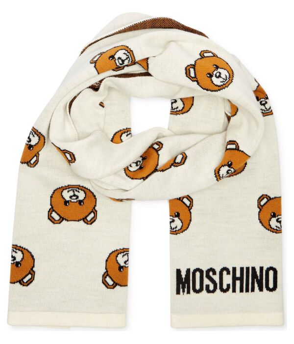 Шарф женский Moschino с мишками, экрю
Шарф женский Moschino с мишками, экрю