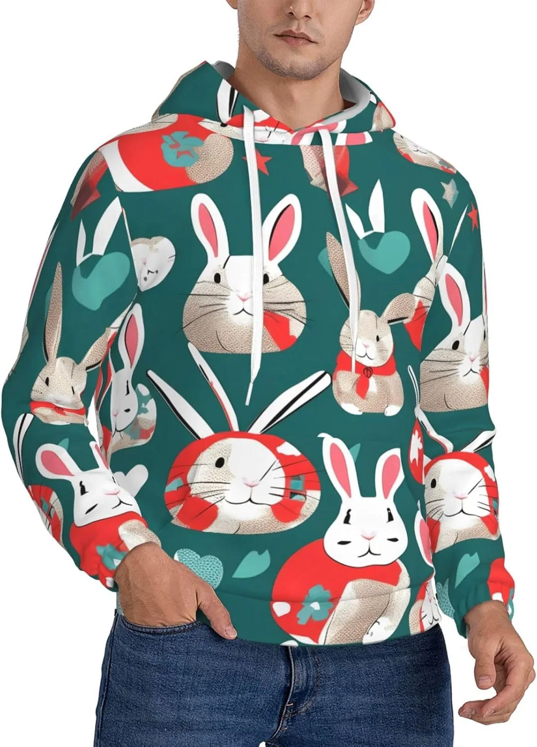 Толстовка с капюшоном BaerK для мужчин, с принтом кроликов, на молнии
Толстовка с капюшоном BaerK для мужчин, с принтом кроликов, на молнии
