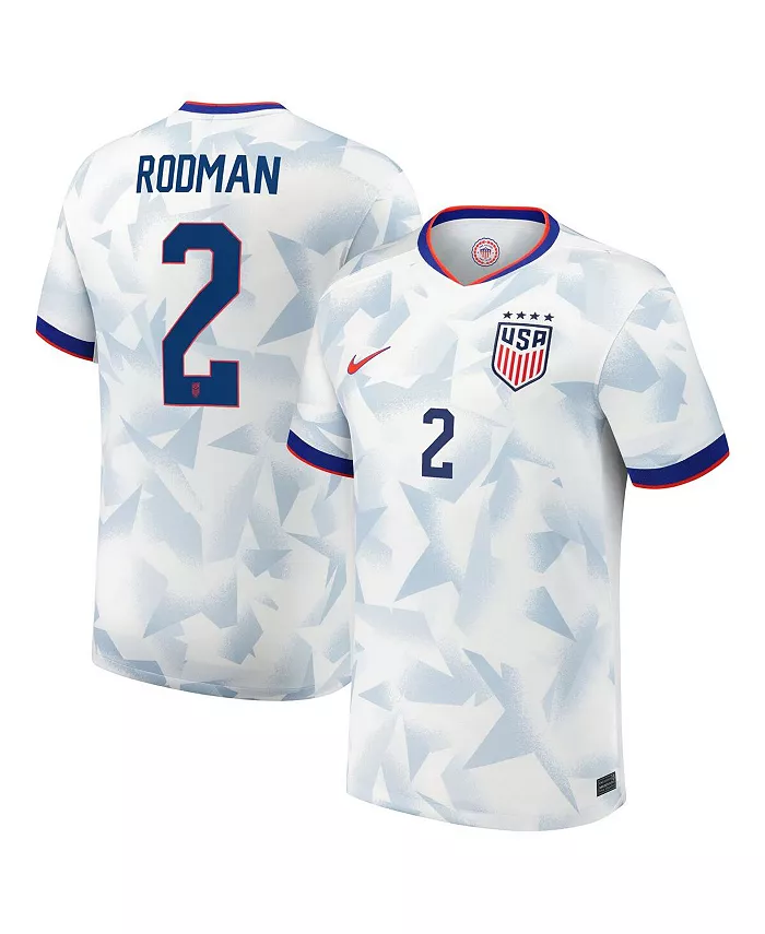 Мужская реплика игровой футболки Trinity Rodman White USWNT 2025 домашняя Nike
Мужская реплика игровой футболки Trinity Rodman White USWNT 2025 домашняя Nike