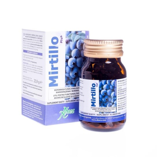 Миртилло плюс, биологически активная добавка, 70 капсул. Aboca