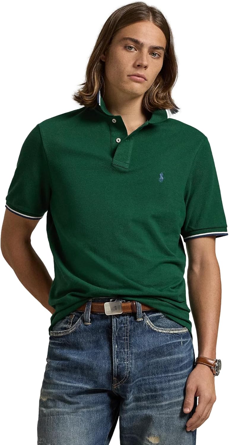 POLO RALPH LAUREN Мужская классическая поло с сетчатой тканью, Dark Green
POLO RALPH LAUREN Мужская классическая поло с сетчатой тканью, Dark Green