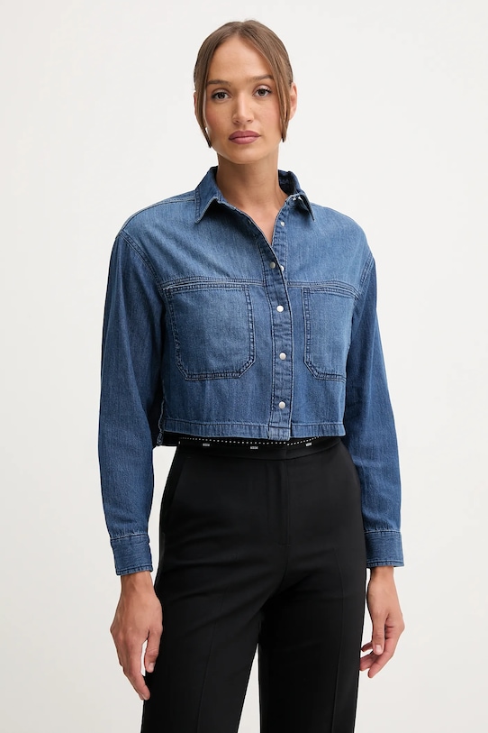Хлопковая джинсовая рубашка United Colors Of Benetton, синий
Хлопковая джинсовая рубашка United Colors Of Benetton, синий