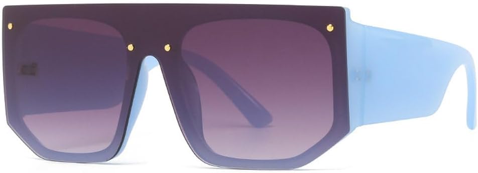 Модные винтажные солнцезащитные очки большого размера для женщин и мужчин, роскошные солнцезащитные очки с плоской верхней частью и крупной оправой, дорожные очки с заклепками, защита от УФ-излучения UV400 generic, Blue Gray
Модные винтажные солнцезащитные очки большого размера для женщин и мужчин, роскошные солнцезащитные очки с плоской верхней частью и крупной оправой, дорожные очки с заклепками, защита от УФ-излучения UV400 generic, Blue Gray