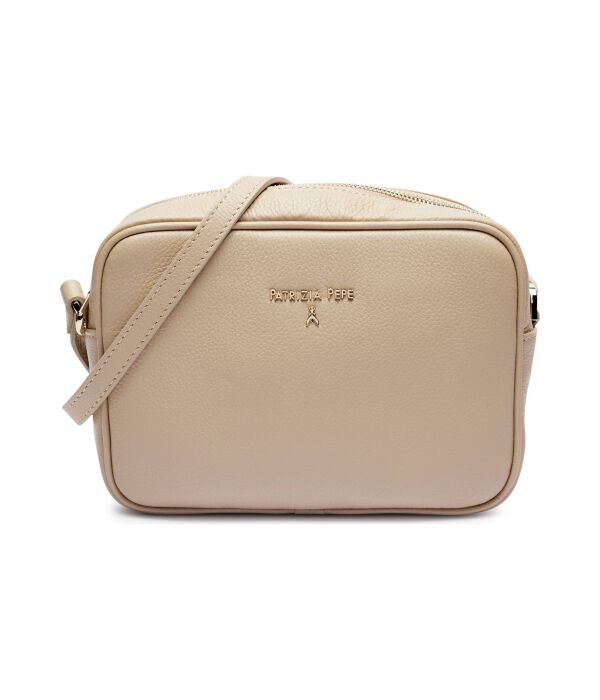 Сумка кожаная Patrizia Pepe с тонким ремешком, бежевый
Сумка кожаная Patrizia Pepe с тонким ремешком, бежевый