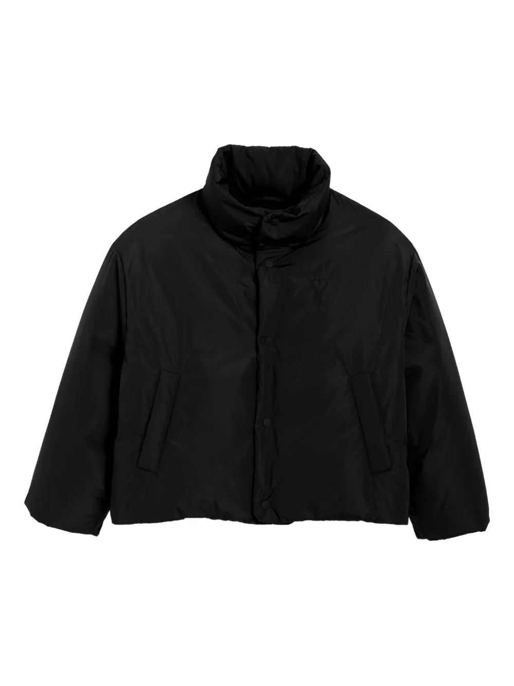 Пуховик с тиснением AMI Paris, черный
Пуховик с тиснением AMI Paris, черный