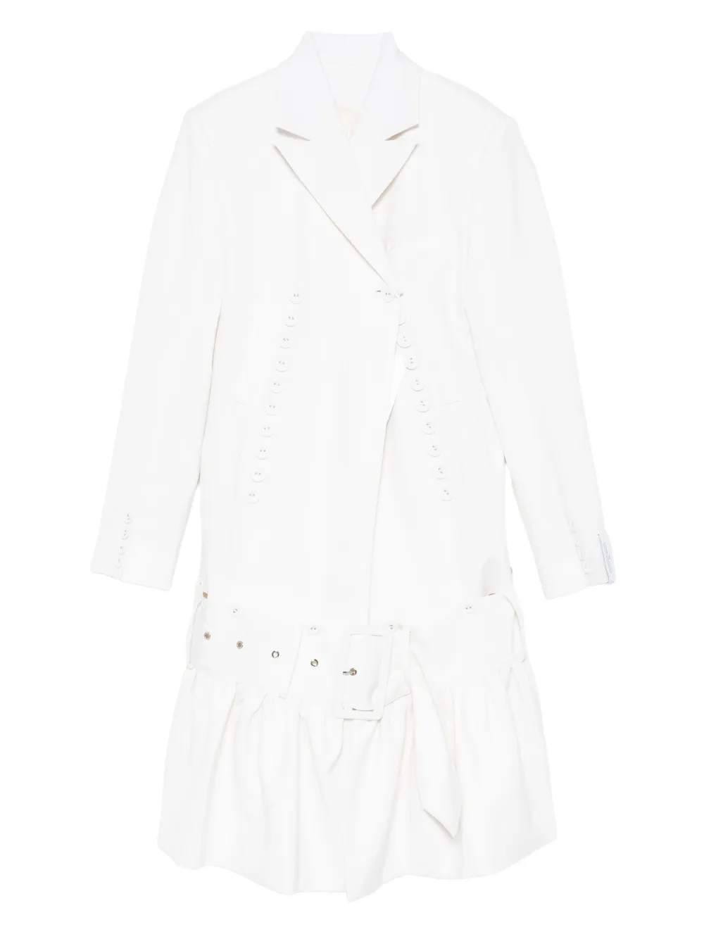 Двубортное пальто с оборками и декоративными пуговицами Rokh, белый
Двубортное пальто с оборками и декоративными пуговицами Rokh, белый