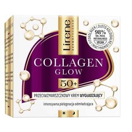 Liren Collagen Glow Разглаживающий крем против морщин 50+ 50 мл Assorted
Liren Collagen Glow Разглаживающий крем против морщин 50+ 50 мл Assorted