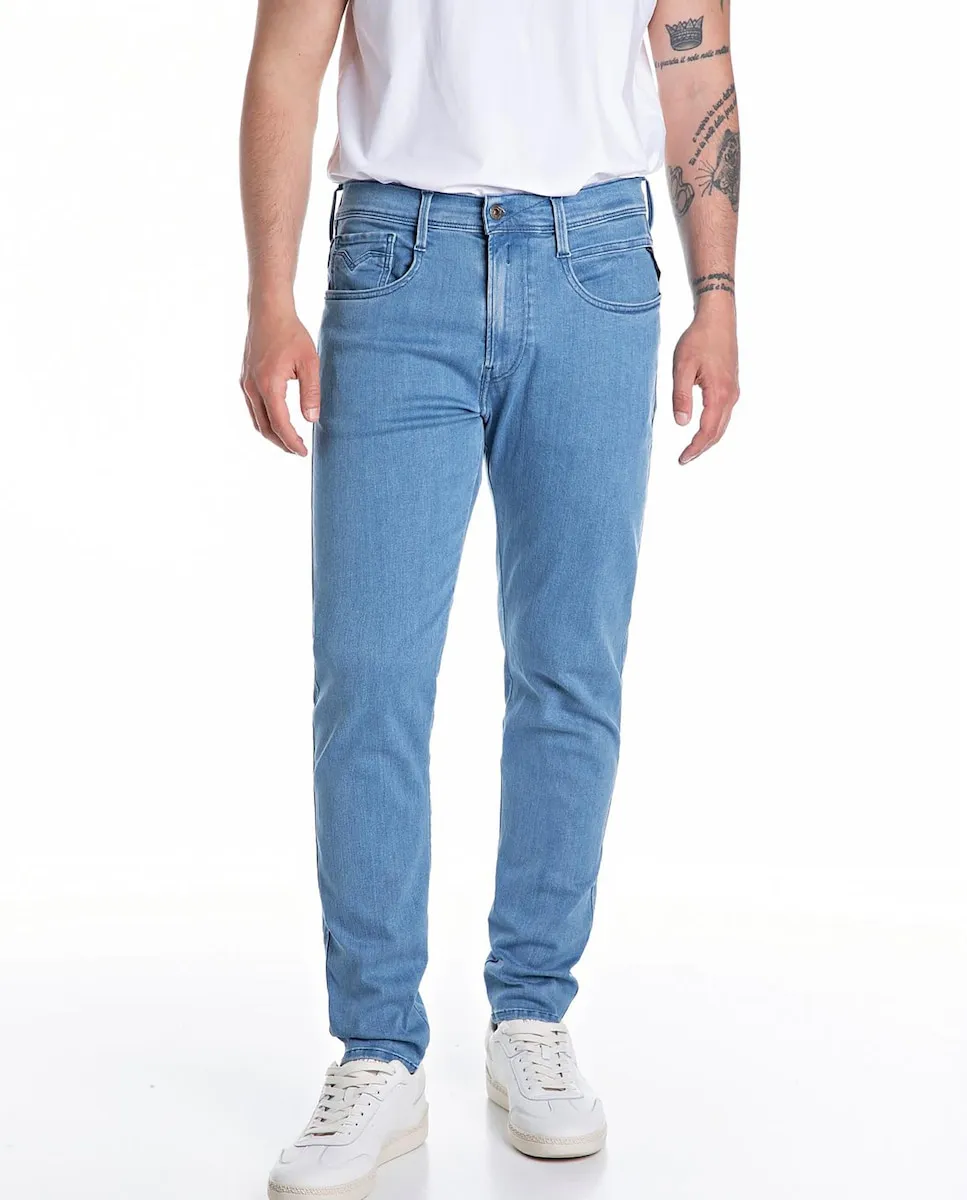 Мужские ковбойские джинсы приталенного кроя с карманами Replay, синий
Мужские ковбойские джинсы приталенного кроя с карманами Replay, синий