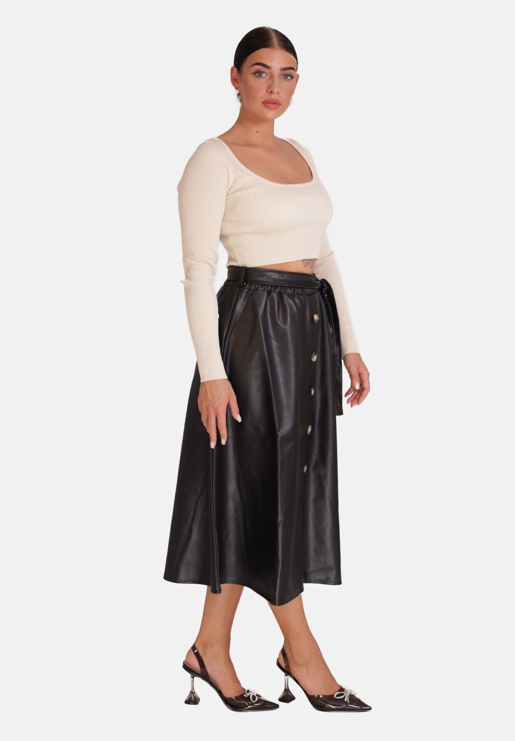Юбка А-силуэта Elara, черный
Юбка А-силуэта Elara, черный