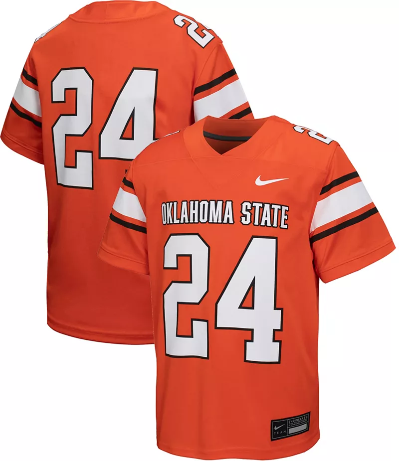 Футбольная майка Nike Toddler Oklahoma State Cowboys # 24 оранжевая альтернативная реплика
Футбольная майка Nike Toddler Oklahoma State Cowboys # 24 оранжевая альтернативная реплика