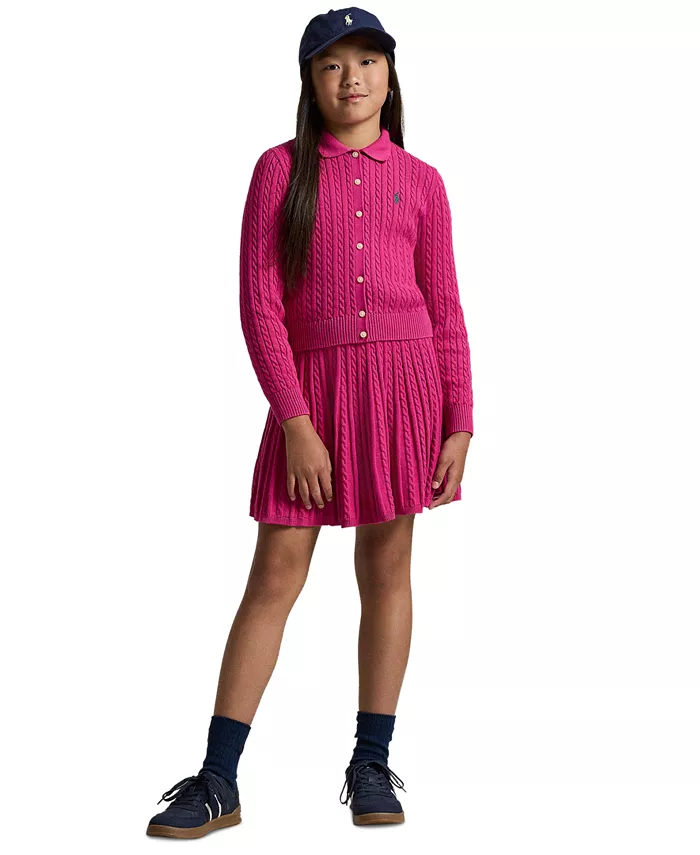 Хлопковый поло кардиган и юбка для девочек 7-16 лет, комплект из 2 предметов Polo Ralph Lauren, розовый
Хлопковый поло кардиган и юбка для девочек 7-16 лет, комплект из 2 предметов Polo Ralph Lauren, розовый