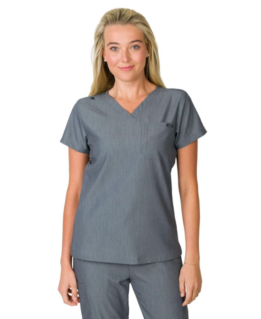 Женская облегающая медицинская рубашка Camilla с одним карманом Medgear, Heather graphite
Женская облегающая медицинская рубашка Camilla с одним карманом Medgear, Heather graphite