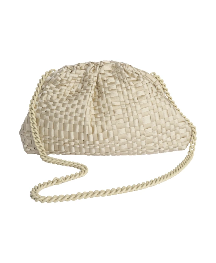 Белая плетеная сумочка-клатч Maria La Rosa, белый
Белая плетеная сумочка-клатч Maria La Rosa, белый