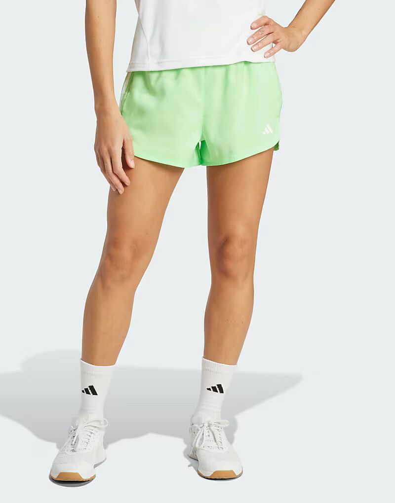 Тренировочные шорты Performance Pacer с тремя полосками, плетеные, с высокой посадкой, цвета лайм/белый Adidas Performance
Тренировочные шорты Performance Pacer с тремя полосками, плетеные, с высокой посадкой, цвета лайм/белый Adidas Performance