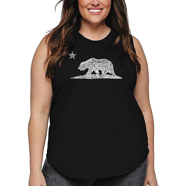 Женский топ plus size с принтом California Bear La Pop Art, Black
Женский топ plus size с принтом California Bear La Pop Art, Black