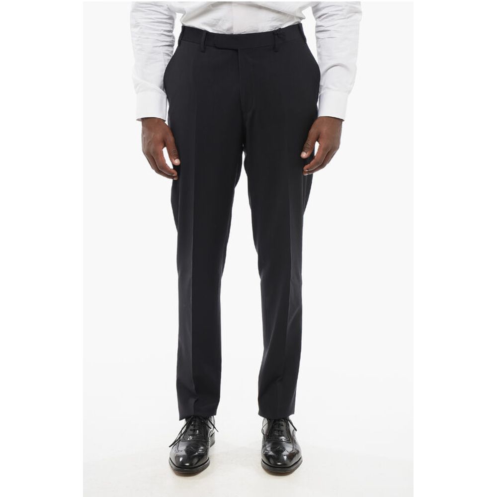 Классные шерстяные брюки со скрытой застежкой Corneliani, Blue
Классные шерстяные брюки со скрытой застежкой Corneliani, Blue