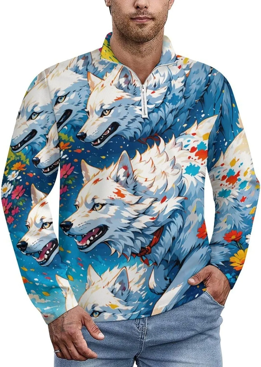 Zakqeik Zebra Print мужская толстовка на молнии легкая с длинным рукавом и воротником-стойкой
Zakqeik Zebra Print мужская толстовка на молнии легкая с длинным рукавом и воротником-стойкой