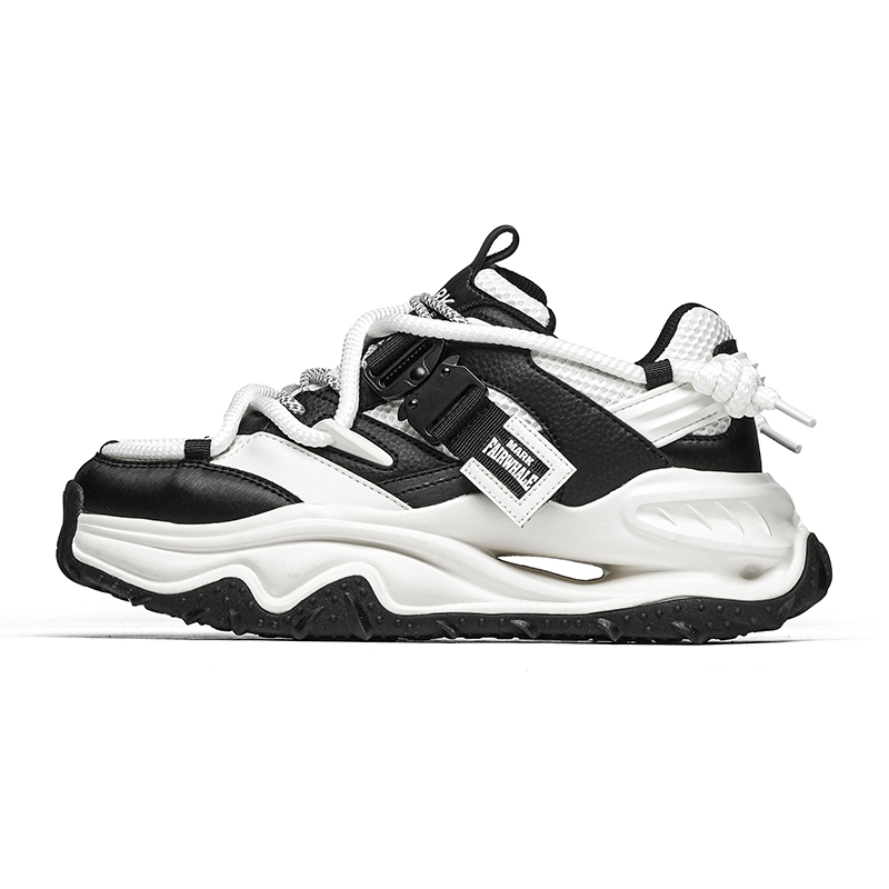 FAIRWHALE Антискользящие и износостойкие массивные кроссовки на платформе мужские черно-белые, цвет Black White
FAIRWHALE Антискользящие и износостойкие массивные кроссовки на платформе мужские черно-белые, цвет Black White