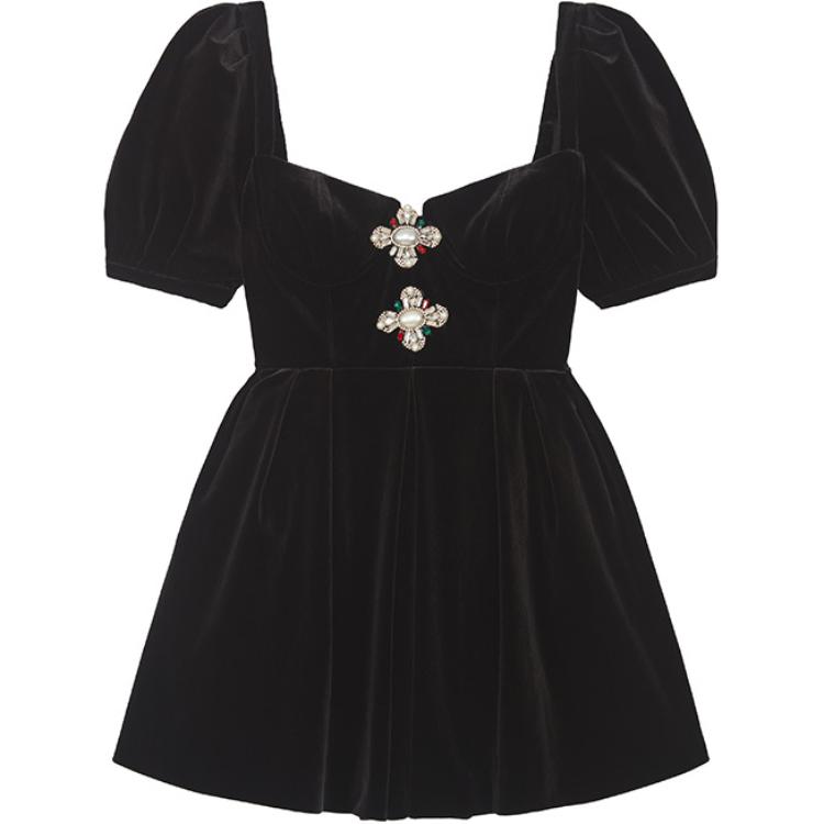 Self-portrait Женское классическое черное платье с коротким рукавом Self Portrait
Self-portrait Женское классическое черное платье с коротким рукавом Self Portrait