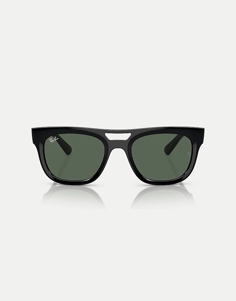 Солнцезащитные очки Ray-Ban Phil Square с зелеными линзами в черном цвете
Солнцезащитные очки Ray-Ban Phil Square с зелеными линзами в черном цвете