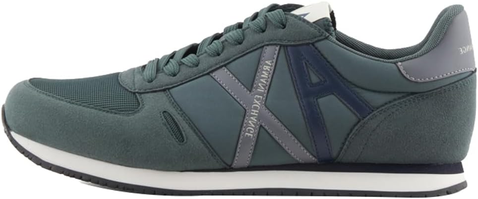 Мужские кроссовки AX Armani Exchange из текстурированной замши и сетки с логотипом, зеленый
Мужские кроссовки AX Armani Exchange из текстурированной замши и сетки с логотипом, зеленый