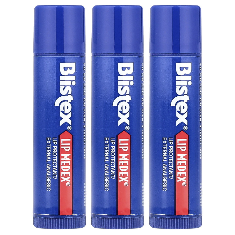 Blistex, Lip Medex, 3 шт., По 4,25 г (0,15 унции)
Blistex, Lip Medex, 3 шт., По 4,25 г (0,15 унции)