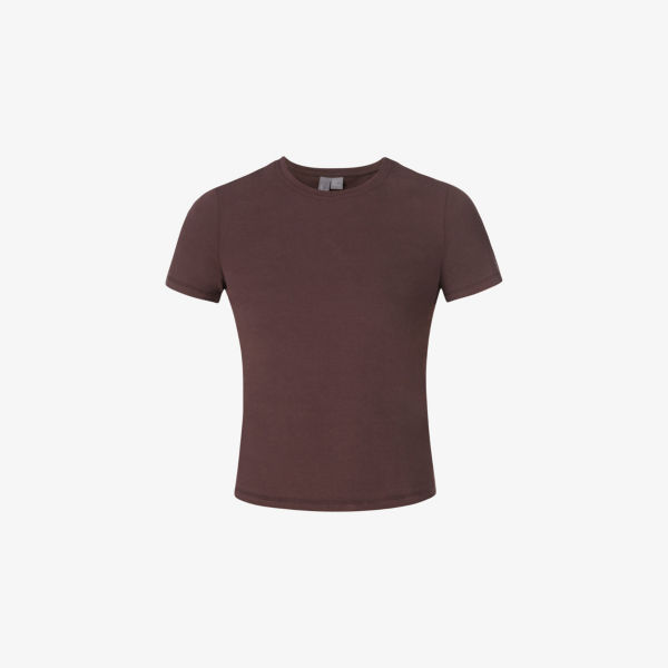 Топ Sweaty Betty с коротким рукавом из хлопкового джерси базовый укороченный, коричневый
Топ Sweaty Betty с коротким рукавом из хлопкового джерси базовый укороченный, коричневый