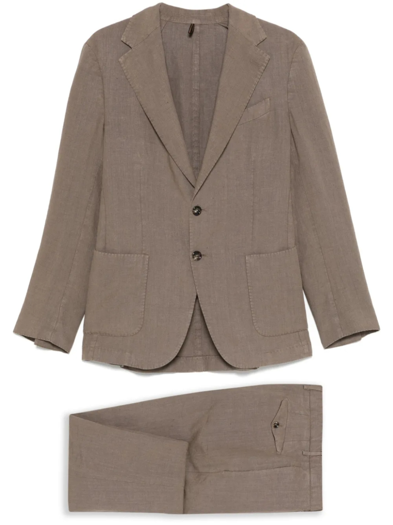 Однобортный костюм Dell'oglio, коричневый
Однобортный костюм Dell'oglio, коричневый