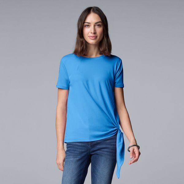 Топ из смешанной техники с боковыми завязками Simply Vera Vera Wang, цвет blue highlight
Топ из смешанной техники с боковыми завязками Simply Vera Vera Wang, цвет blue highlight