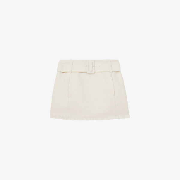 Мини-юбка Reiss Mia из текстурированного хлопка с эластаном и поясом на талии, белый
Мини-юбка Reiss Mia из текстурированного хлопка с эластаном и поясом на талии, белый
