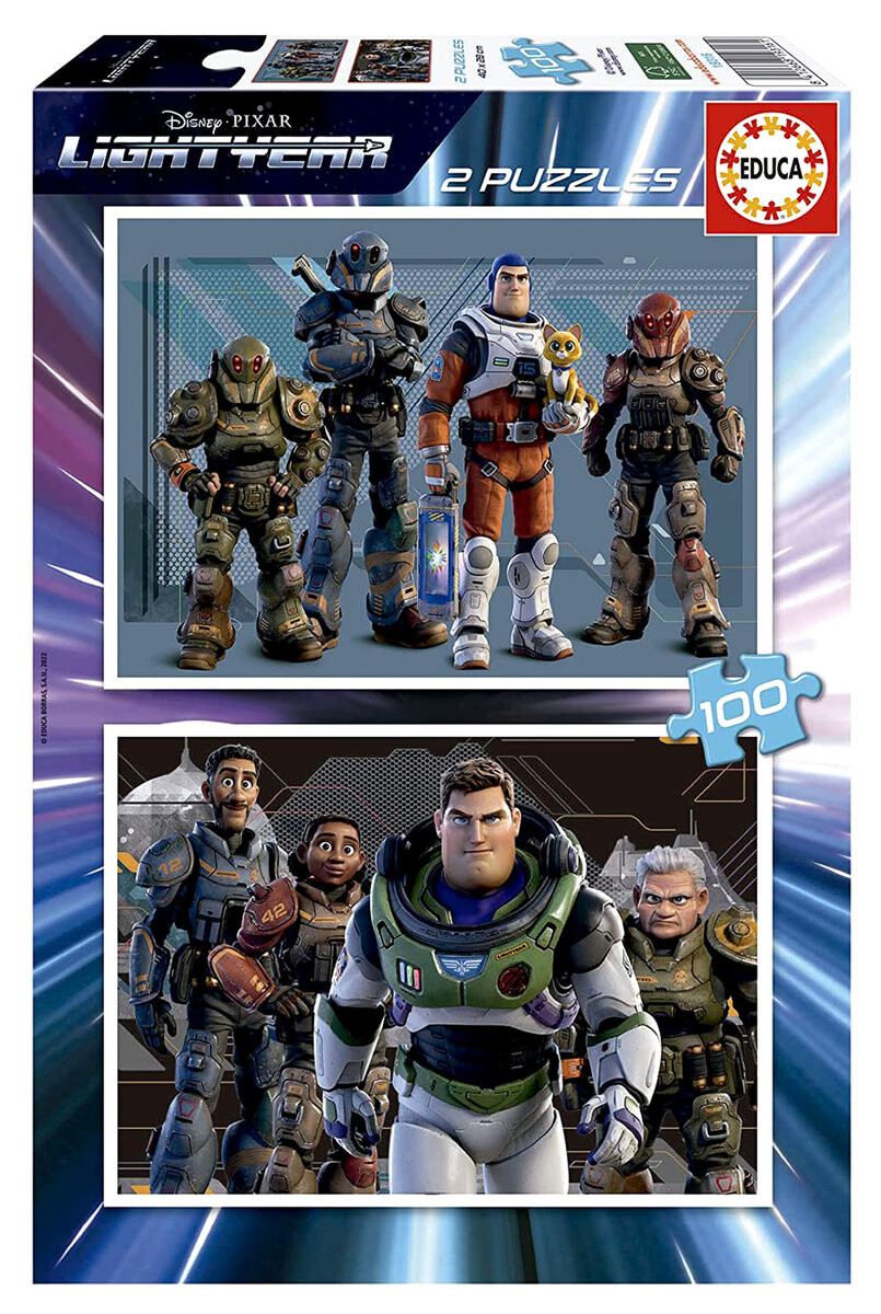 Пазл Educa, Disney, Базз Лайтер, 2х100 шт.
Пазл Educa, Disney, Базз Лайтер, 2х100 шт.