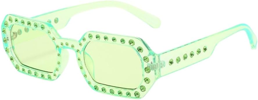 Уникальные солнцезащитные очки в форме многоугольника и прямоугольника для женщин, винтажные, прозрачные, с бриллиантовой отделкой, идеально подходят для вечеринок, путешествий и повседневной носки TYUVIVO, Green Green
Уникальные солнцезащитные очки в форме многоугольника и прямоугольника для женщин, винтажные, прозрачные, с бриллиантовой отделкой, идеально подходят для вечеринок, путешествий и повседневной носки TYUVIVO, Green Green