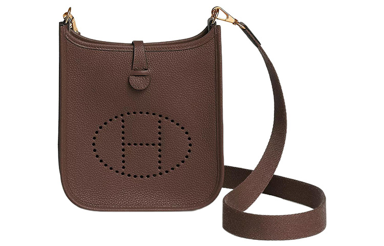 Кожаная мини-сумка через плечо Evelyne Maurice Bullock для женщин Цвет какао HERMES 
Кожаная мини-сумка через плечо Evelyne Maurice Bullock для женщин Цвет какао HERMES