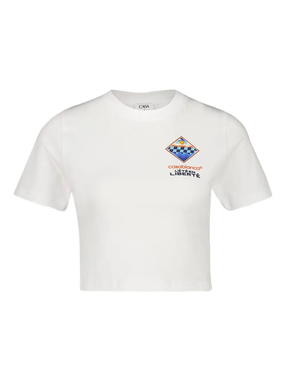Укороченная футболка с принтом L'Été En Liberté CASABLANCA, белый
Укороченная футболка с принтом L'Été En Liberté CASABLANCA, белый