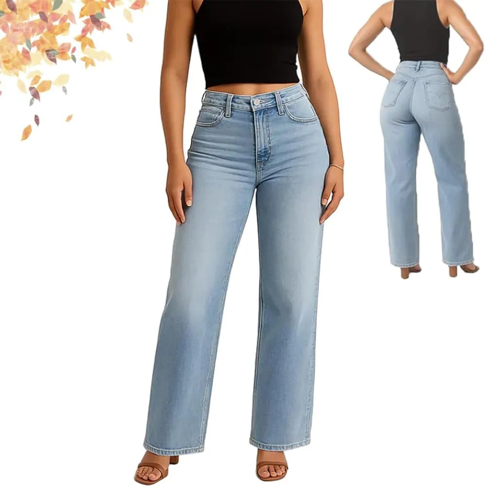 Женские джинсы с эффектом стройности и прямым кроем HUIQINGLI
Женские джинсы с эффектом стройности и прямым кроем HUIQINGLI